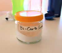 Jar of Bi-carb soda (baking soda)